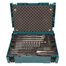 Набор из 17 сверл и зубил по бетону Makita SDS+ [B-53877] в кейсе MAKPAC