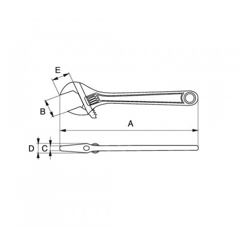 Набір із 3 розвідних ключів серії 80 - 8070, 8071, 8072, Bahco [ADJUST 3]