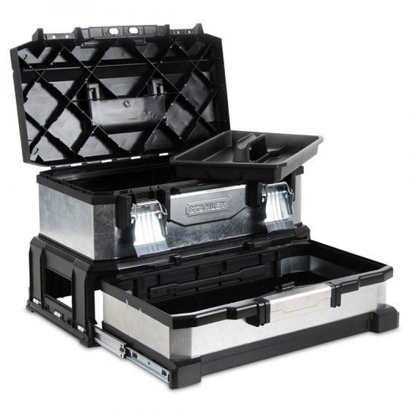 Оцинкований ящик для інструментів з шухлядою, Stanley [1-95-830]