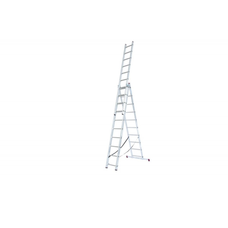 Алюминиевые многофункциональные стремянки TR 3x10 CORDA KRAUSE [033406] с функцией размещения на лестнице