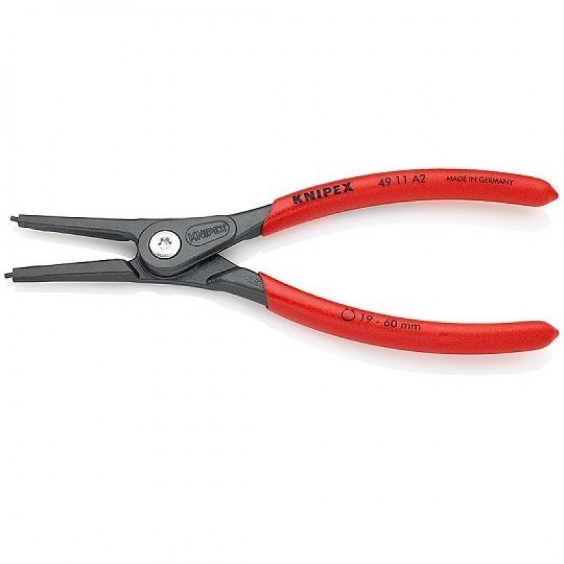 Набір із 8 шт. Плоскогубців для стопорних кілець, зовнішніх та внутрішніх, Knipex [00 19 58 V02]