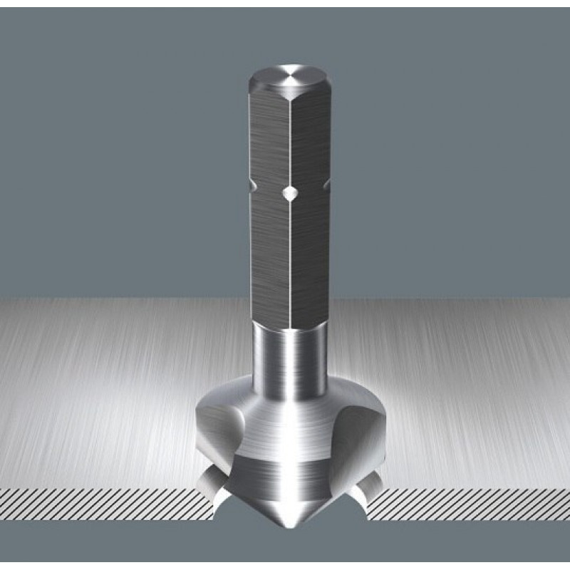 Набір зенкерів M3-M10, HSS 90', кріплення 1/4, 846/8 Wera [05104650001] 8 предм.
