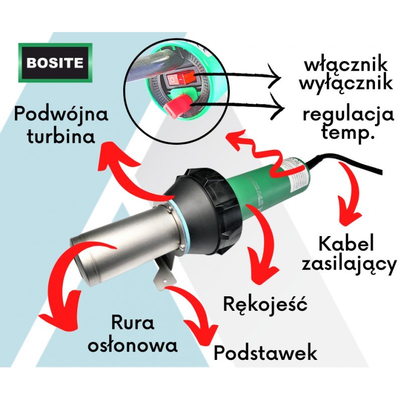 Зварювальний апарат для руберойду замість пальника BOSITE-BX (комплект)