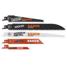 Набір з 10 багнетних полотен для зворотно-поступальної пилки для гіпсокартону, дерева та металу, Bahco [3940-MIX-SET-10P]