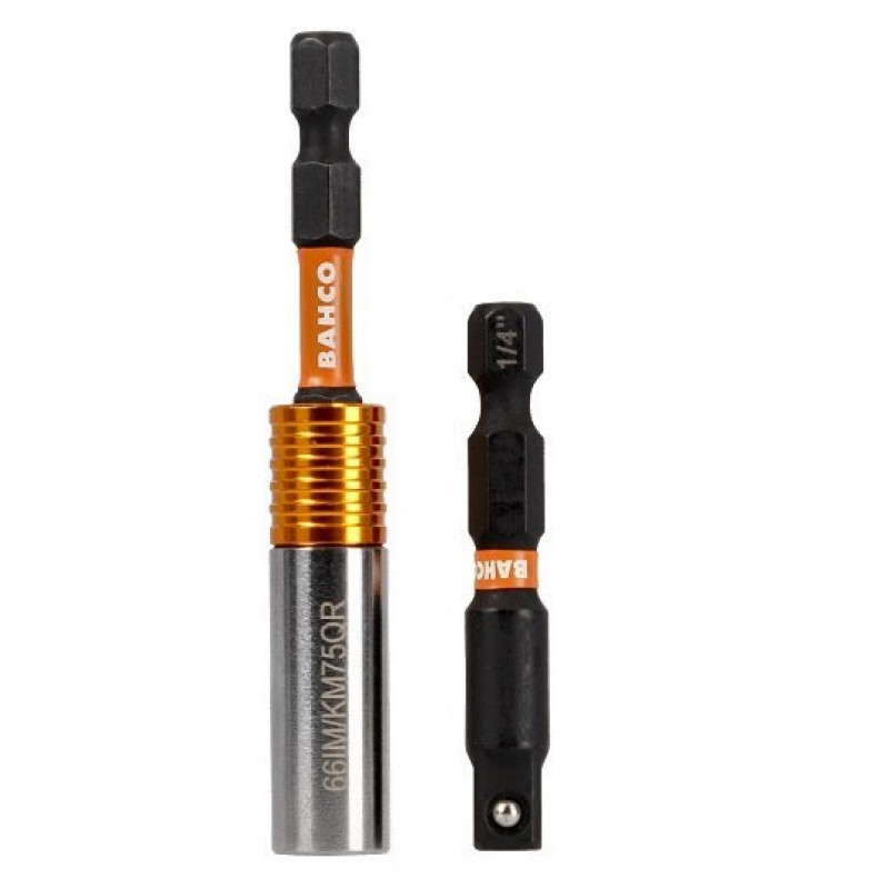 Набор ударных бит и головок 1/4 для винтов Phillips, Pozidriv, TORX, Allen, 40 шт. BAHCO [66IM/40C-1]