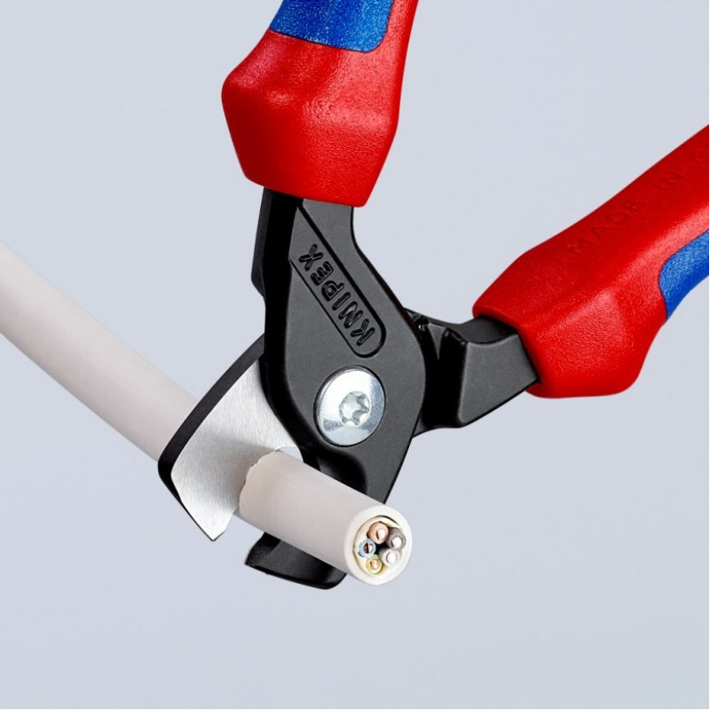 Кусачки для кабелів Knipex 160 мм [95 12 160] зі ступінчастими ріжучими краями