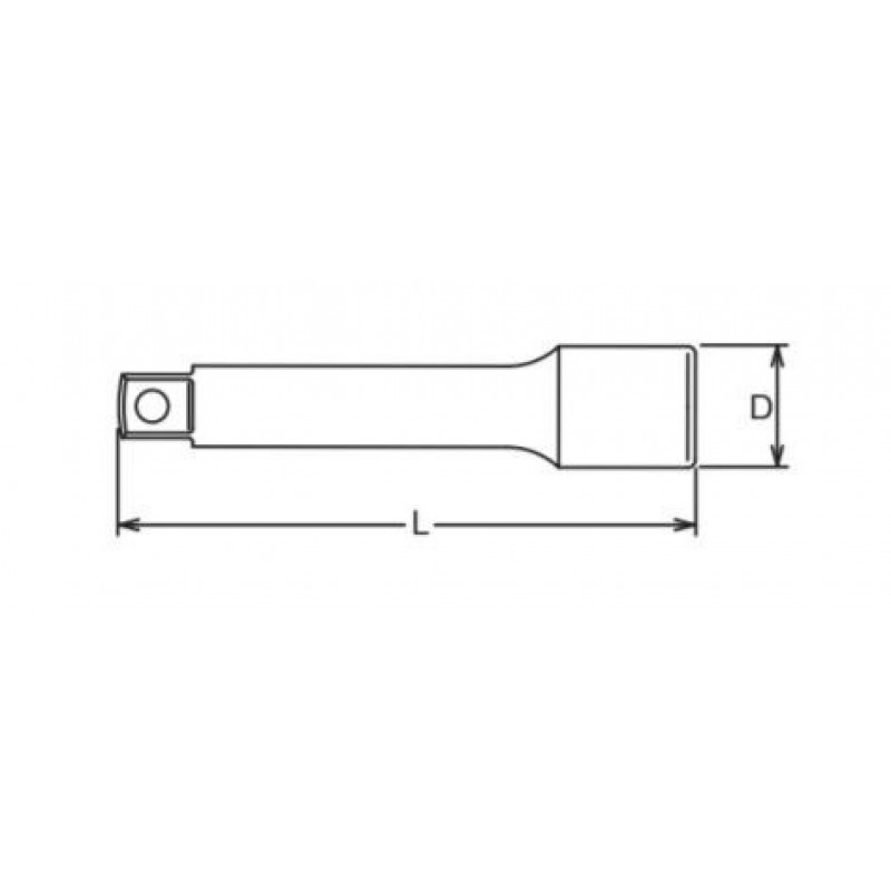 Подовжувач для головки, квадрат 3/4, 200 мм, Koken [6760-200]