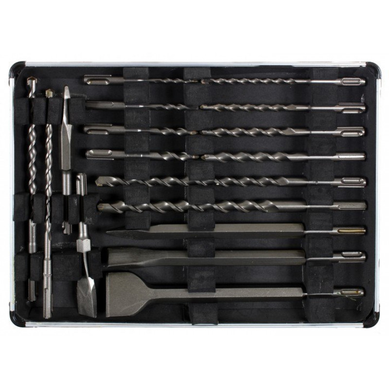 Набір із 17 свердел та зубил для бетону, SDS+, Makita [D-42444]