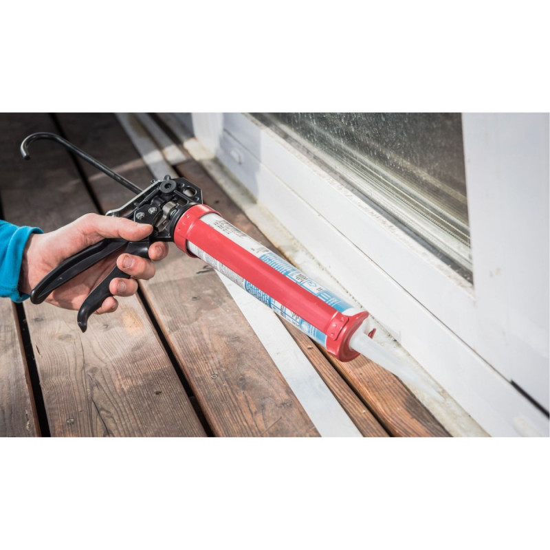 Ручной клеевой пистолет, силиконовый с функцией реверса FORTUM [ARG 4770821] картриджи 225/300 мл