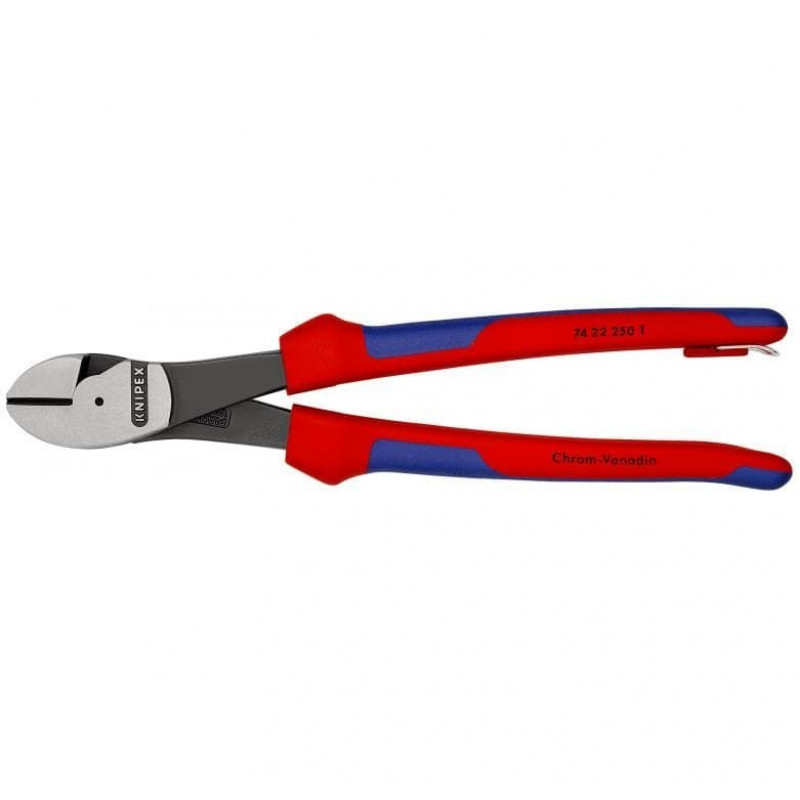 KNIPEX [74 22 250 T] високошвидкісний бокоріз із запобіжним гачком