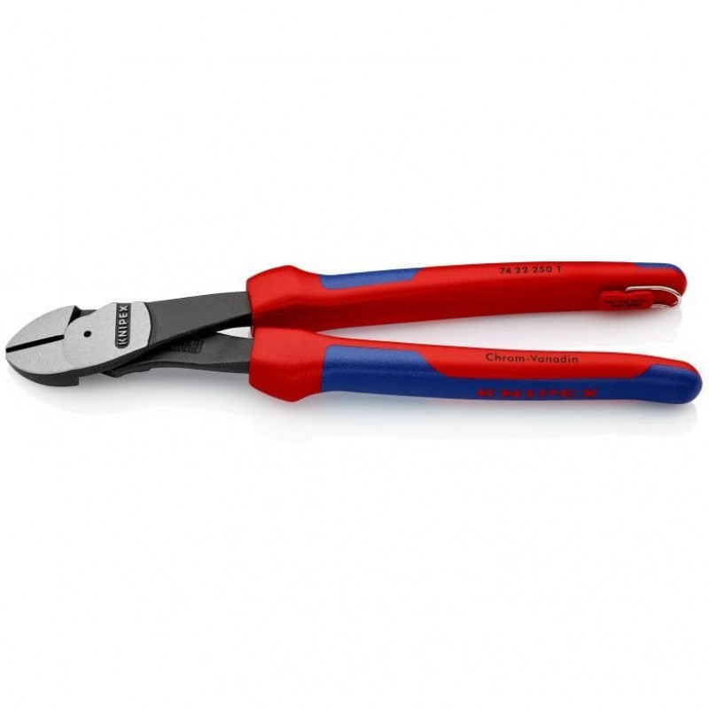 KNIPEX [74 22 250 T] високошвидкісний бокоріз із запобіжним гачком