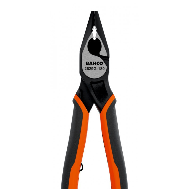 Плоскогубцы с полукруглыми наконечниками, комбинированные плоскогубцы 200 мм, Ergo Bahco [2629G-200]