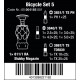 Коротка ручка з магазином, 7 біт 1/4, набір велосипедних біт 5, біти Wera [05004185001]: PH, Torx та Hex-plus