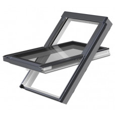 Кровельное окно FAKRO PTP-X U41 GREENVIEW из ПВХ – поворотное, без вентиляционного отверстия, для помещений с высокой влажностью