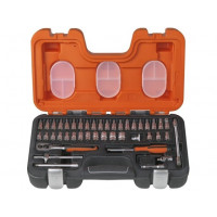 Набір торцевих ключів BAHCO 1/4, 46 предм. [S460]