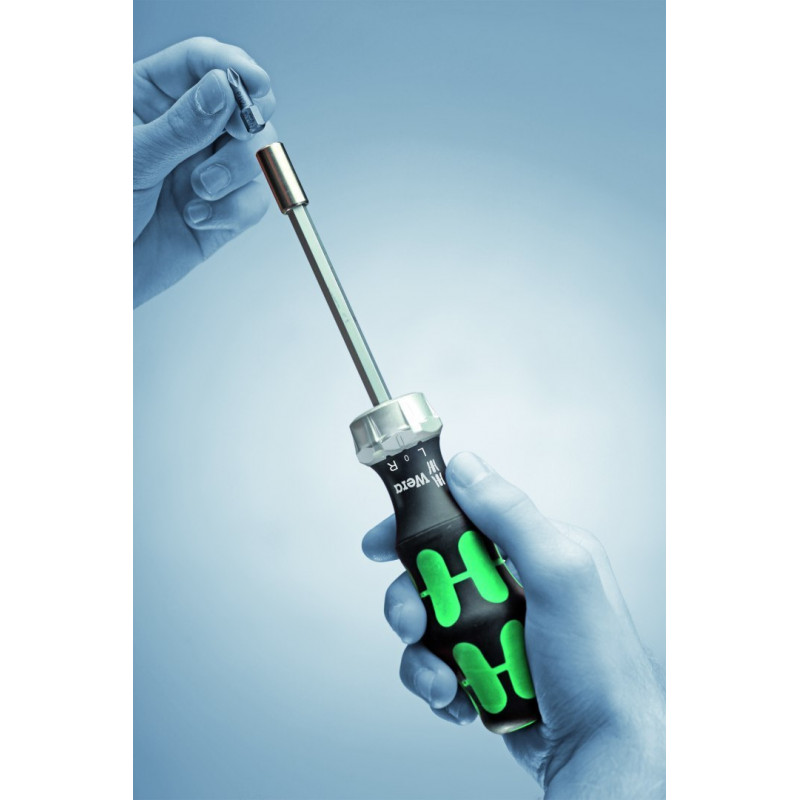 Тріскачка з магазином та 6 бітами 1/4, 27 RA 1 SB, Wera [05073660001]