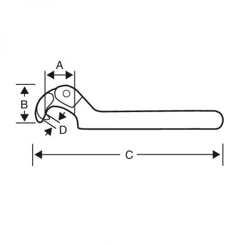 Гаечный ключ, для диаметров 32-75 мм, Bahco [40B-32-75]