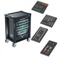 7-ящиковая инструментальная тележка с 94 инструментами, Tool Rebel 9700, Wera [05150130001]
