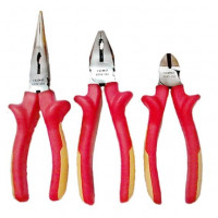 Набор из 3 изолированных плоскогубцев VDE IRIMO [601V-3-C], комбинированные плоскогубцы, плоскогубцы с острыми краями, бокорезы