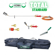 Комплект сталевих покрівельних пальників для руберойду - KOMA TOTAL Standard / сумка + швидкоз'єм + кельма