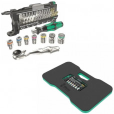 Набір біт та головок тріскачки 1/4 Zyklop Mini + наколінник, набір 1 9515, Wera [05134544001]