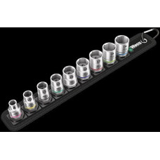 Набір з 9 6-гранних головок Zyklop для квадрата 3/8, розміри 8-19 мм, 2go Wera [05003973001]