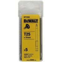 Набор из 5 бит Torx 1/4, размер TX25/70 мм, DeWalt [DT7293-QZ]
