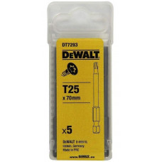 Набір із 5 біт Torx 1/4, розмір TX25/70 мм, DeWalt [DT7293-QZ]