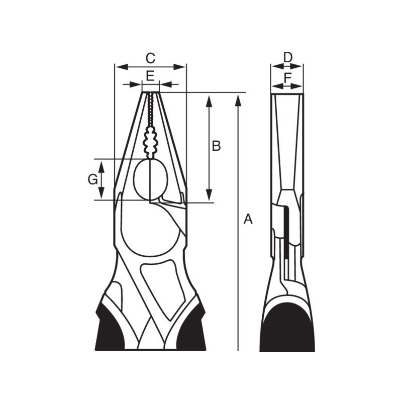 Плоскогубцы, комбинированные плоскогубцы 160 мм, Bahco [2628 G-160IP]