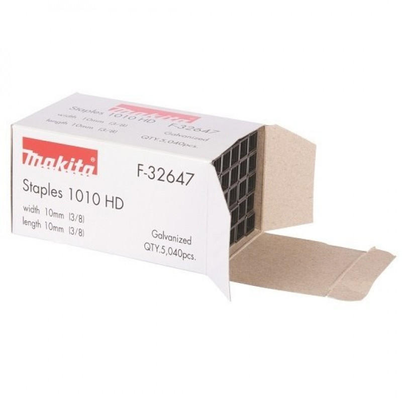 Скобы для степлера DST221, 10x10 мм, оцинкованные, Makita [F-32647] 5040 шт.