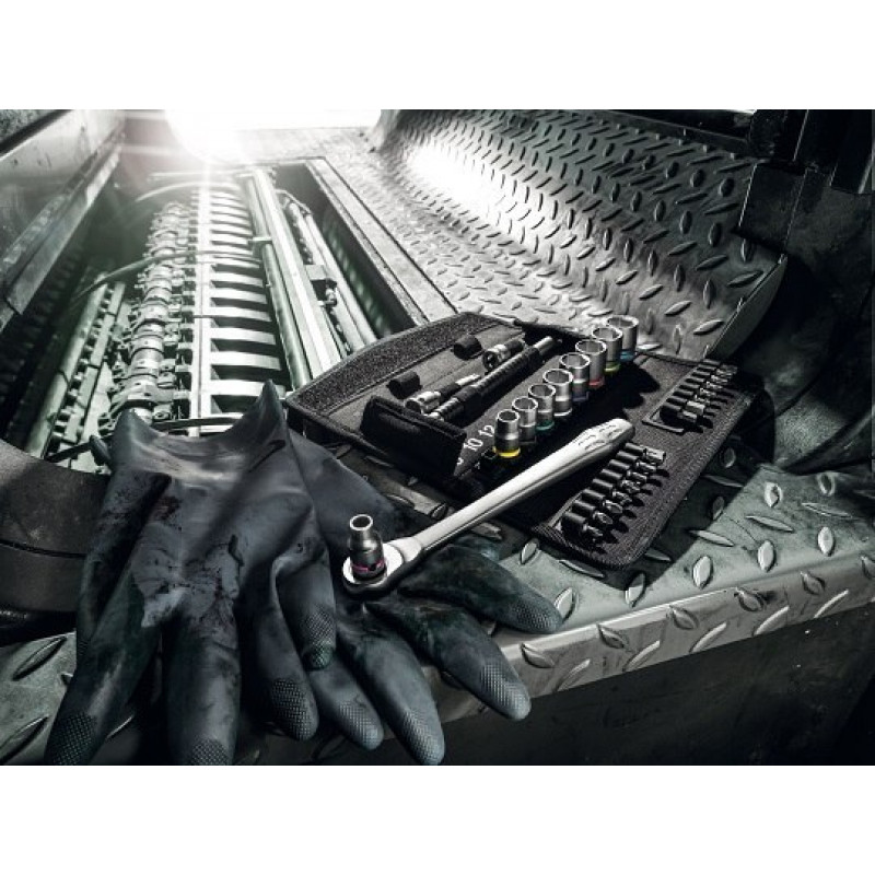 Набір із 28 торцевих ключів та біт 1/2 10-19 мм Zyklop Metal 8100 SC 7 Wera [05004077001]