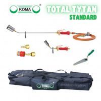 Комплект титановых кровельных горелок для рубероида - KOMA TYTAN TOTAL STANDARD / сумка + быстросъем + мастерок