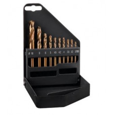 Набір з 10 коротких кобальтових свердел по металу, Alpen [0090600010100]