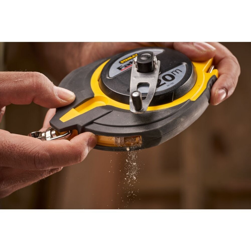 Измерительная лента из нержавеющей стали, рулонная, закрытый футляр, 20 м, FATMAX Stanley [0-34-133]