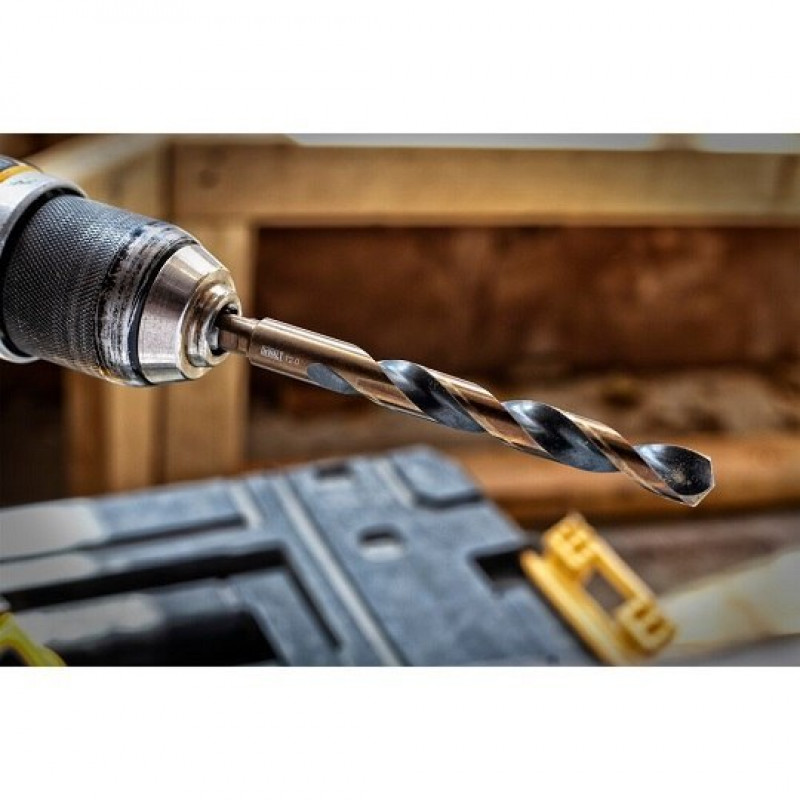 Набір свердел DeWALT HSS-G BLACK &amp; GOLD, 21 предмет, у малому міцному кейсі [DT70755-QZ]