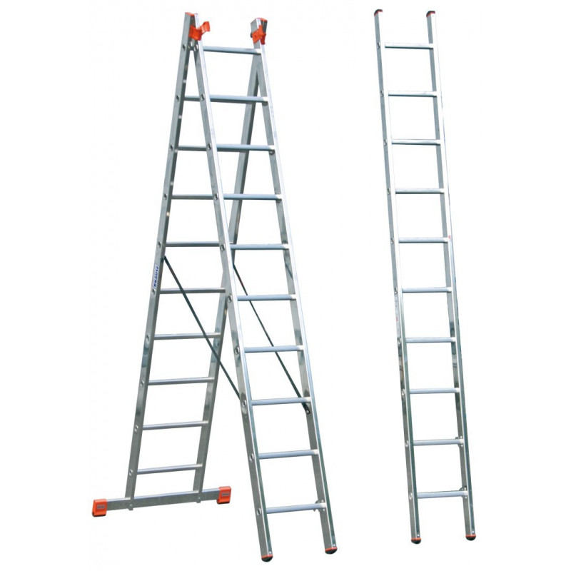 Многофункциональная 3-секционная стремянка 3x8 TRIBILO MONTO KRAUSE [129741]