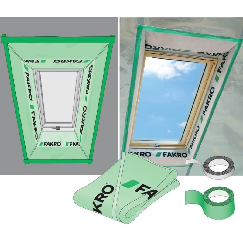 Комплект изоляции FAKRO XDK – полная изоляция и герметизация мансардного окна