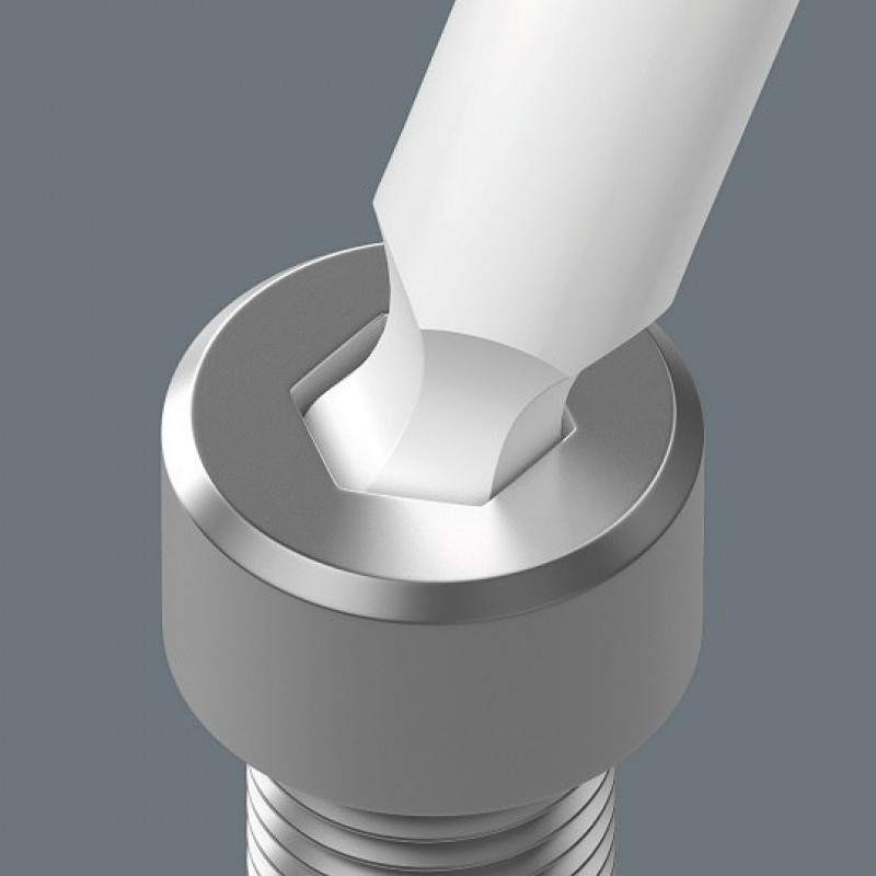 Набір із 9 шестигранних ключів із кульовою головкою для гвинтів із внутрішнім шестигранником, 950/9 Hex-Plus Multicolour 3, Wera [05133165001] у тримачі з нержавіючої сталі