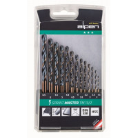 Набор из 13 сверл HSS по металлу, Sprint Master Alpen TM 13-2 [0000811101100]