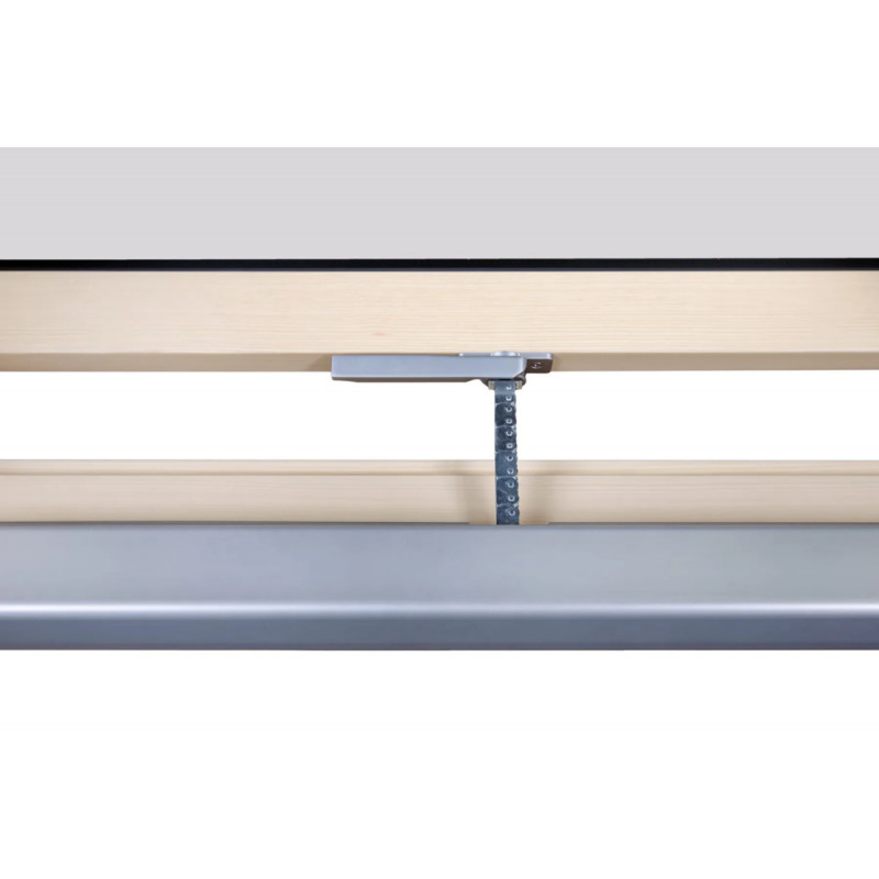 Електричне мансардне вікно FAKRO FTP-X P50 з Wi-Fi – натуральна сосна, керування за допомогою застосунку