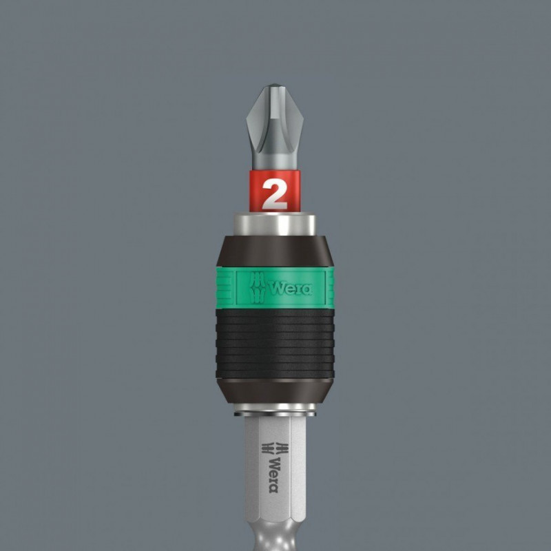 Набор бит из 52 предметов, отвертка 1/4 дюйма и шестигранные ключи, Kraftform Kompakt 100 2go WERA [05057460001]