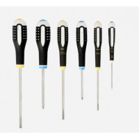 Набір з 6 викруток ERGO з нержавіючої сталі для плоских гвинтів та гвинтів PZ, Bahco [BE-9882I]