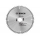 Дискова пилка для різання алюмінію, пластику, необробленої ДСП, 210x2,4/1,8x30 мм, 64 зубці, Eco for Aluminum BOSCH [2608644