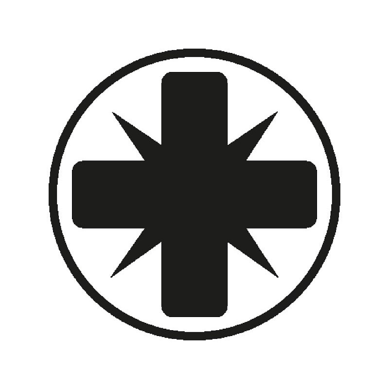 Набір з 10 ударних біт Impaktor 1/4 для гвинтів Pozidriv з головкою під ключ, розмір PZ 1/25 мм, Wera [05057620001]