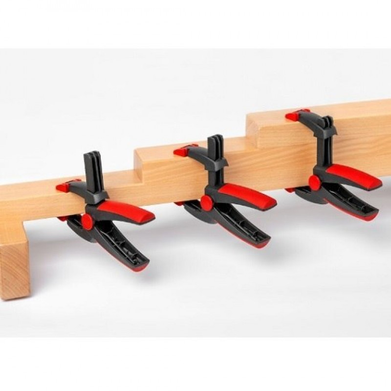 Комплект: 2 затискачі GK15 + 2 пружинні затискачі XV5 + багатофункціональні ножиці, BESSEY [SET1-A]