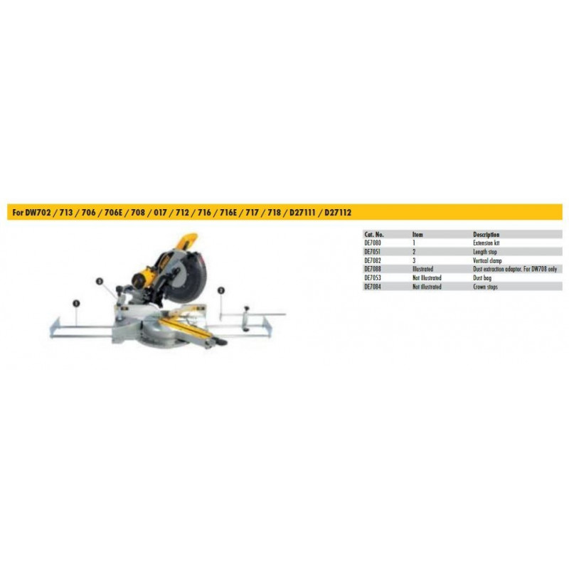 Подовжувач Dewalt [DE7050-XJ]