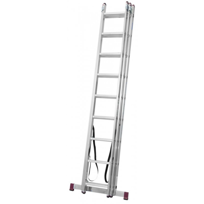 Алюминиевые многофункциональные стремянки 3x6 TR CORDA KRAUSE [033369] с функцией размещения на лестнице