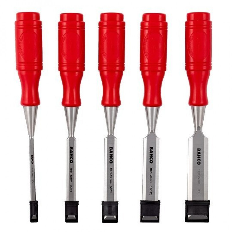 Набір стамесок Bahco для дерева, 5 предметів [9883]