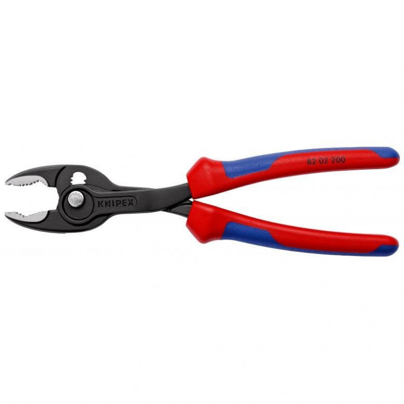 Плоскогубці з переднім та боковим захопленням 4-22 мм, TwinGrip, Knipex [82 02 200] двокомпонентні ручки