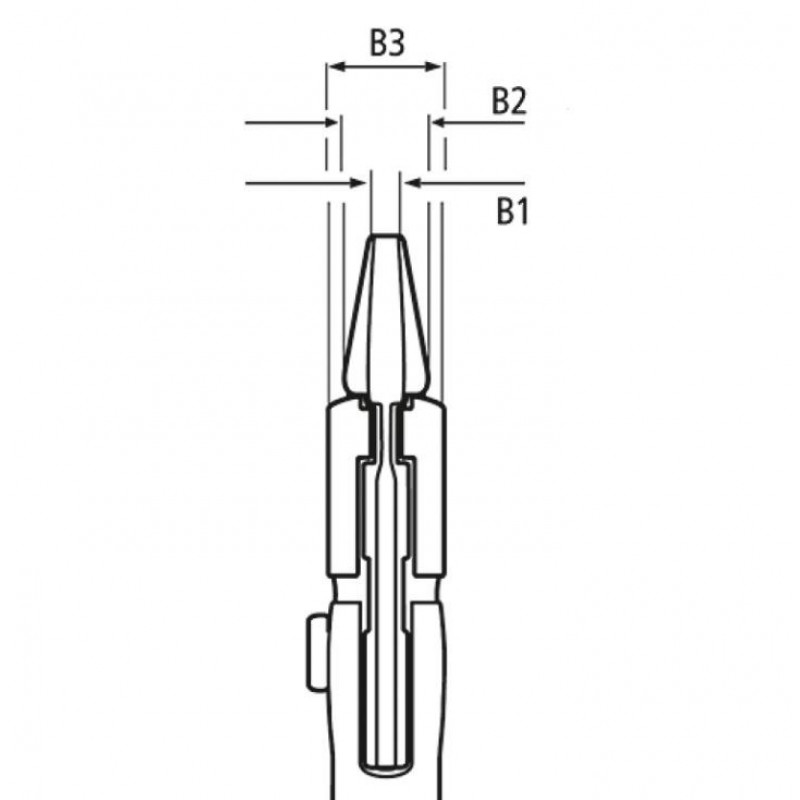 Розвідні плоскогубці/гайковий ключ KNIPEX 180 мм [86 01 180]
